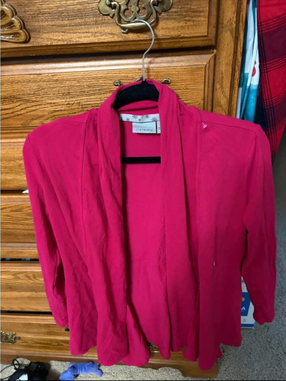 Athleta Open-Front Jacket in Hot Pink